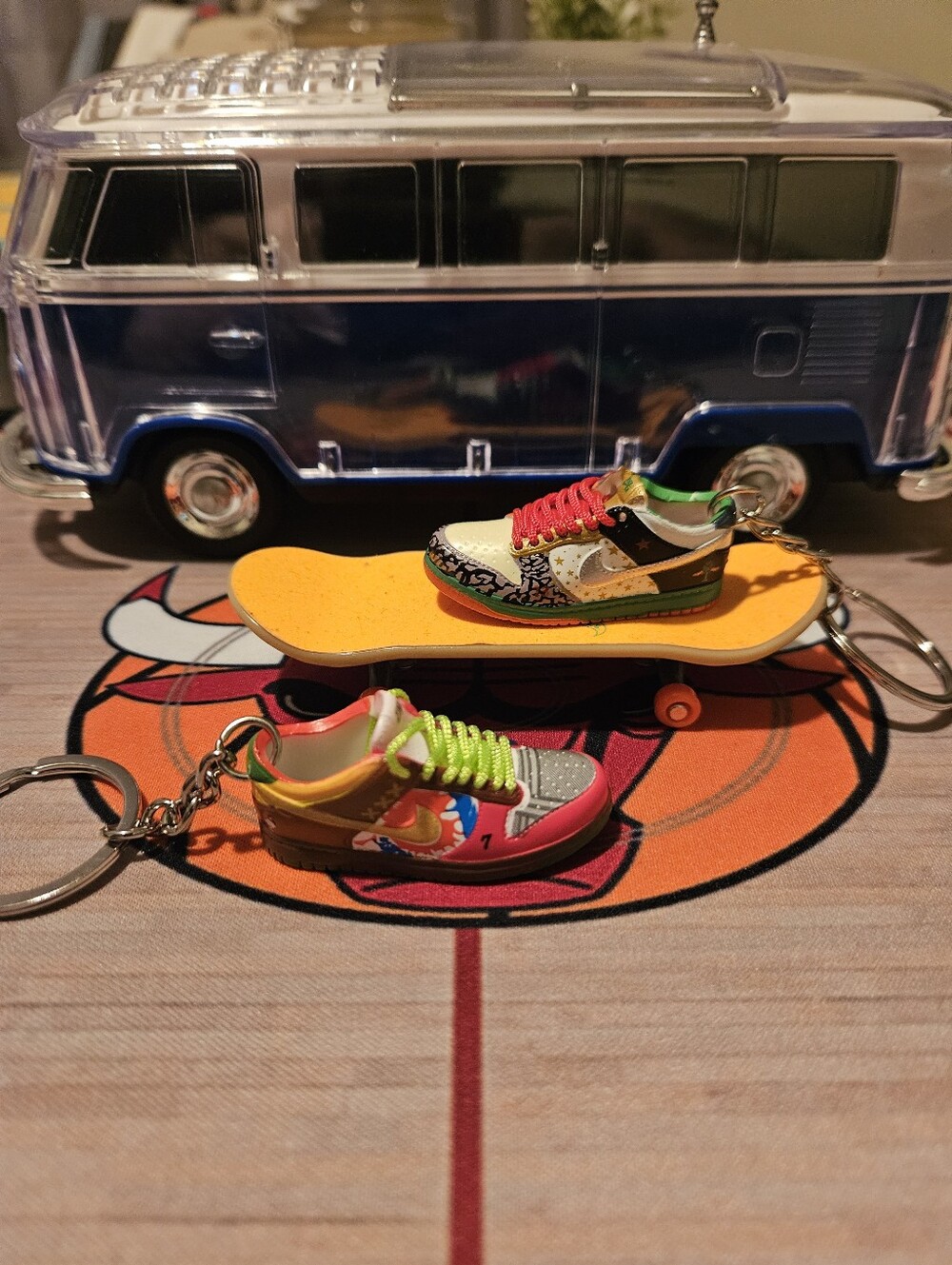 Pair of Mini sneaker keychain.
